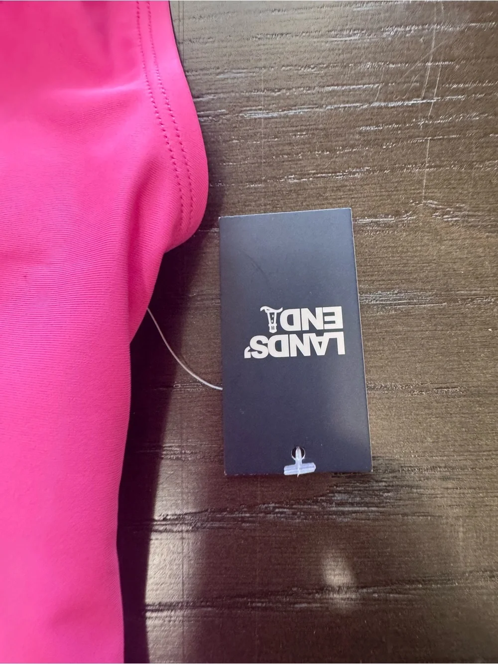 NWT Lands’ End Girls Size Small Sugar Plum Pink One Piece Swimsuit